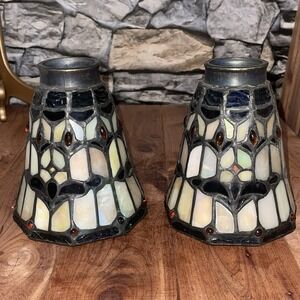 2 Hampton Bay Stained Glass Tiffany Style Replacement Glass 117 547 Pattern New